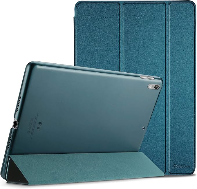 ProCase Smart Case for 10.5” iPad Air 3rd Generation 2019 / iPad Pro 2017, Slim Stand Cover with Translucent Frosted Back for iPad Air 3 -Teal