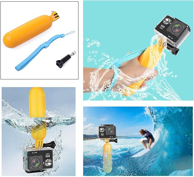 AKASO 7 in 1 Action Camera Accessories Kit for EK7000/EK7000 Pro/Brave 4/Brave 4 pro/Brave 7 LE/Brave 7/Brave 8/V50X/V50 Pro/V50 Elite/GoPro Hero 13 12 11 10 9