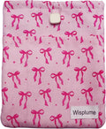 Padded eReader Sleeve Tablet Bag Pouch for eReader Paperwhite, Colorsoft,Signature Edition, Voyage,Scribe/Kobo eReader,Book Protector for Paperbacks and Small Hardcovers Bow(Pink, Medium)