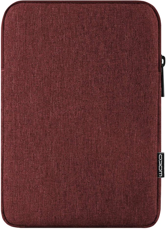 MoKo 9-11 Inch Tablet Sleeve Bag Carrying Case Fits New 11inch iPad Air M4, iPad A16 2025, iPad Pro 11 M4, Air 5/4/3, iPad 10/9/8th Gen, Tab S8/S9 11", Tablet Carrying Case, Wine Red