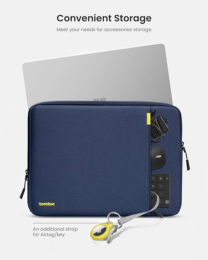 tomtoc 360° Protective Laptop Sleeve for 15.6-16 Inch Acer Aspire 1/3/5/7, Chromebook, Lenovo IdeaPad L3, HP Pavilion/Envy, ASUS Chromebook/VivoBook, Water-Resistant Notebook Accessory Bag Case