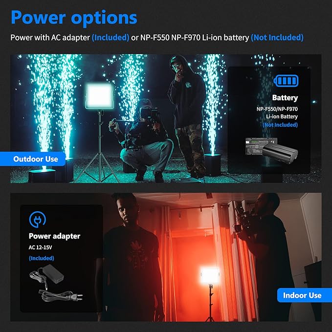 NEEWER 660 PRO RGB Led Video Light with APP Control/Barn Door/U Bracket, 360° Full Color, CRI 97+, 50W Panel Studio Light for Gaming Live Streaming YouTube Webex Recording Filming Photography