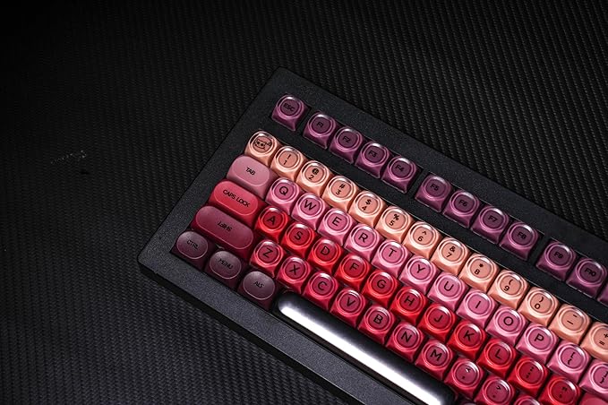 ZORNHER CG870 Lipstick Mechanical Keyboard,TKL Pink Gaming Keyboard,Foundation Creamy Thocky Keyboard,Creamy Sounding Switches,Cute Kawaii Girly Jelly Keycaps