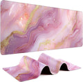 Gaming Mouse Pad - (31.5"×11.8") Marble Large Mouse Pads for Desk - Desk Mat for Keyboard and Mouse with Non-Slip Base, Desks Pad Matfor Game/Office & Home