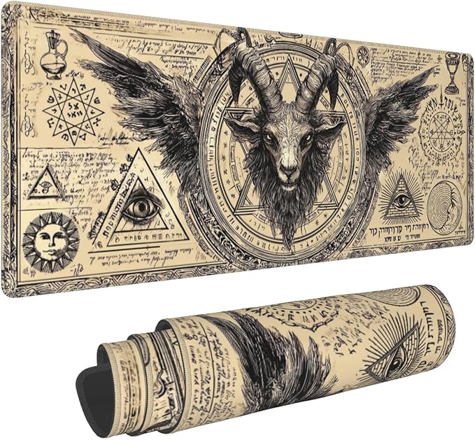 Skull Mouse Pad Extended Large Gaming Mouse Pad XL Stitched Edges for Gamer Home Office 31.5 X 11.8 Inch