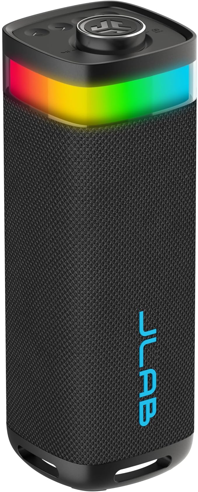JLab, JBuds Party, Portable Bluetooth Speaker, IP56 Waterproof, Multi-Speaker Connect, RGB Lighting, Black