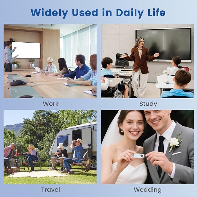 1GB Flash Drives 100 Pack, Wooolken USB 2.0 Thumb Drive with Lanyards Bulk USB Drive Pen Drives for Weddings,Office, School, Data Storage Backup