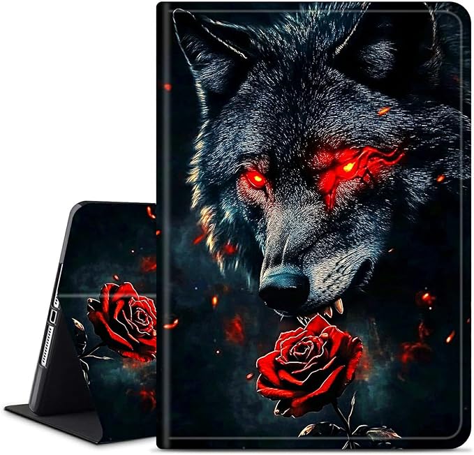 for Amazon Kindle Fire HD 8 & HD 8 Plus(12th/10th Generation, 2024/2022/2020 Release) 8" Tablet Case, Slim Kickstand Stand Leather Smart Cover with Auto Wake/Sleep, Green Sky Cat