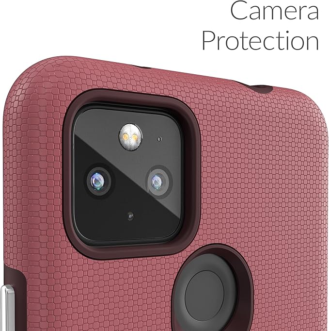 Crave for Pixel 5a Case, Shockproof Protection Dual Layer Case for Google Pixel 5a 5G (6.34 inch) - Berry