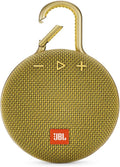 JBL Clip 3, Mustard Yellow - Waterproof, Durable & Portable Bluetooth Speaker - Up to 10 Hours of Play - Includes Noise-Cancelling Speakerphone & Wireless Streaming