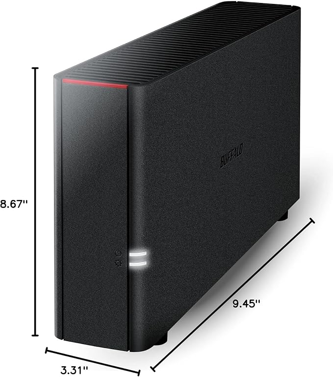 BUFFALO LinkStation 210 2TB 1-Bay NAS Network Attached Storage with HDD Hard Drives Included NAS Storage that Works as Home Cloud or Network Storage Device for Home