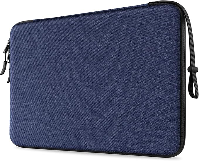 FINPAC Hard Laptop Sleeve Case for MacBook Neo A18 Pro, 13 inch MacBook Air 2026 M5/M4/M3/M2/M1, 14 inch MacBook Pro 2026 M5/M4/M3/M2 Pro/Max, Waterproof Case for Dell, Surface Laptop, HP, Acer, Navy