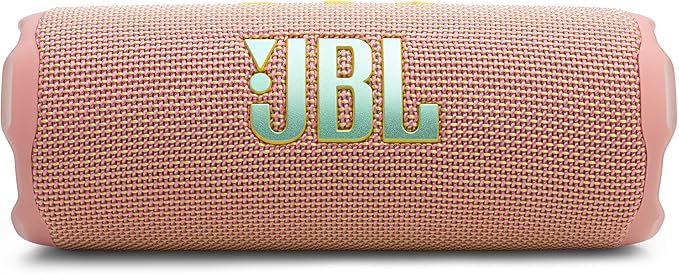 JBL Flip 7 - Portable Waterproof and Drop-Proof Speaker, Bold JBL Pro Sound with AI Sound Boost, 16Hrs of Playtime, and PushLock System with Interchangeable Accessories (Pink)