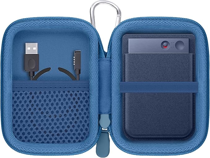 Hard Carrying Travel Case for PLAUD Note/Note Pro AI Voice Recorder,Compatible with Digital Recorder and Magnetic Protective Case(Dark Blue)