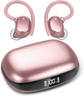 Wireless Earbuds for Small Ear, HiFi Stereo Sport Bluetooth 5.3 Headphones with Earhooks, 48H Deep Bass Running Ear Buds with LED Display, Noise Cancelling, IP7 Waterproof Built-in Mic for iOS Android