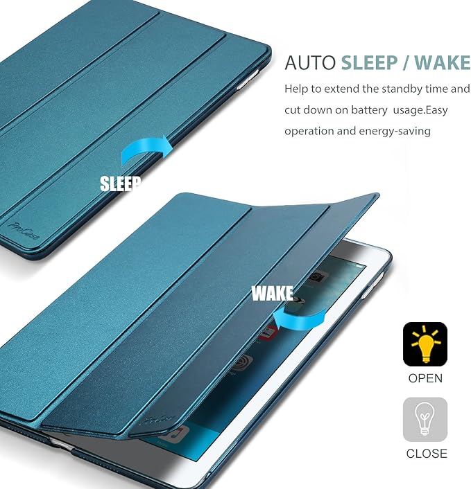 ProCase Smart Case for 10.5” iPad Air 3rd Generation 2019 / iPad Pro 2017, Slim Stand Cover with Translucent Frosted Back for iPad Air 3 -Teal