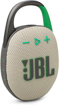 JBL Clip 5 - Ultra-Portable, Waterproof & Dustproof Bluetooth Speaker, Big JBL Pro Sound with Punchy bass, Integrated Carabiner, Up to 12 Hours of Play, Made in Part with Recycled Materials (Sand)