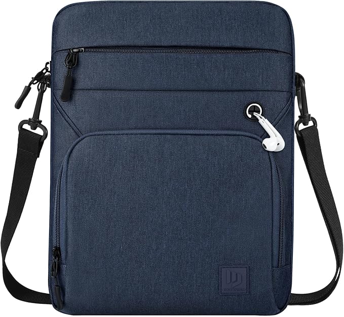 Dadanism 13 Inch Protective Tablet Sleeve Bag with Shoulder Strap for iPad Pro 13" M5/M4 2025/2024, iPad Air 13" M4/M3 2026/2025, iPad Pro 12.9", Galaxy Tab S10+ Plus/S9 FE+/S9+ Plus 12.4", Dusty Blue