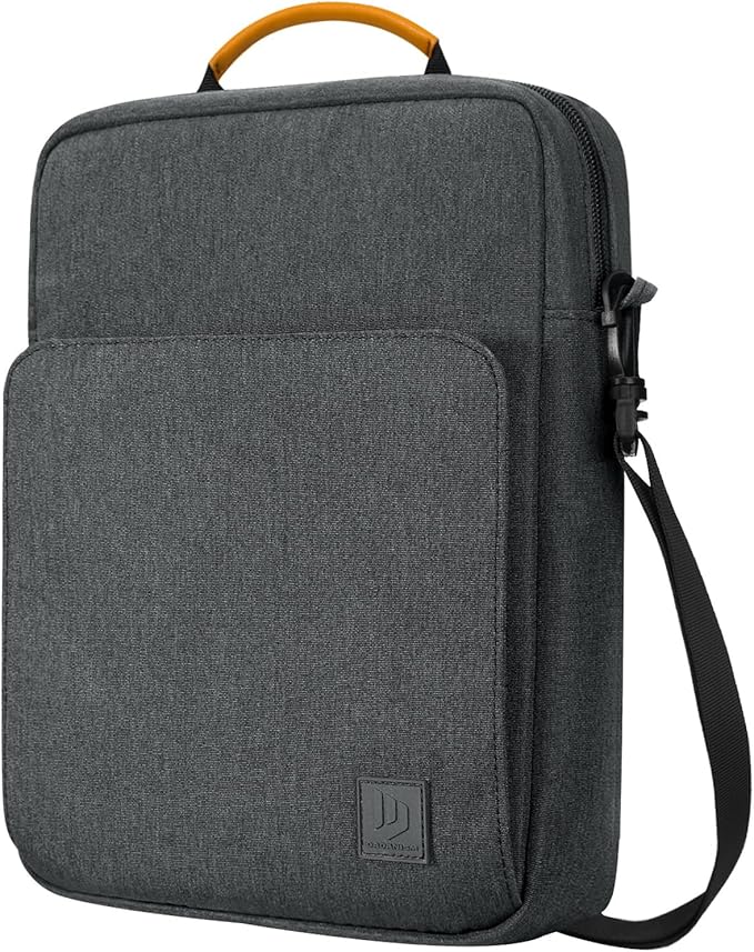 Dadanism 9-11 Inch Tablet Sleeve Bag Carrying Case with Shoulder Strap for iPad 10th Gen 10.9", iPad (A16) 11", i Pad 9/8/7th 10.2", i Pad Air/Pro 11", i-Pad Air 5/4,Galaxy Tab A9+ Plus 11",Space Gray