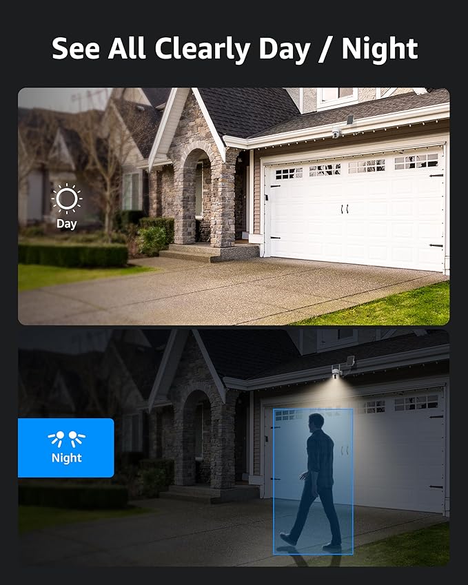 ANNKE 2.5K Solar Security Cameras Wireless Outdoor, 2 Pack 360° View Pan/Tilt Dome Cameras for Home Surveillance, Full-Color Night Vision, Two-Way Audio, Smart PIR Motion Sensor, IP65, 2.4 & 5GHz WiFi
