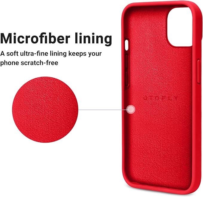 OTOFLY Designed for iPhone 14 Plus Case, Silicone Shockproof Slim Thin Phone Case for iPhone 14 Plus 6.7 inch （Red）
