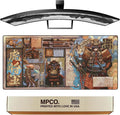 MPCO. Original Large Gaming Desk Mat – 36" x 17" Duraglyde Masterpiece Taimuzu Full Desk Mouse Pad for Smooth Precision – Non-Slip, Washable Extra-Large PC Mouse Pad for Gaming Sessions