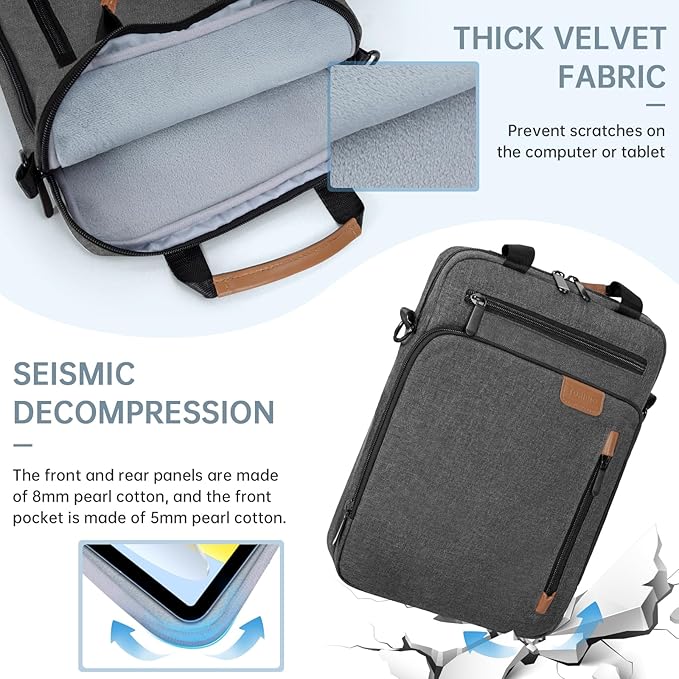 15 inch Laptop Sleeve Bag,Padded Protective Travel Carrying Case for New 15"/15.3" MacBook Air M5 M4 M3 M2 2026-2023,Dell XPS 15 Plus,15 Inch Surface Laptop 7/6/5/4/3,Galaxy Tab S9 Utra 14.6"