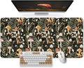 Large Mouse Pad for Desktop, Cute Desk Mat Pad Protector for Work & Gaming, Aesthetic Pretty Anti-Slip Laptop Blotter Cover for Office School Home Supplies, Mushroom, 35.4" x 15.7"