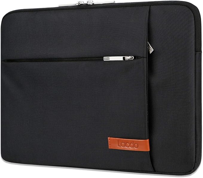 Lacdo 13 inch Laptop Sleeve Case for 13 inch MacBook Air M5 A3449 (2026), M4 A3240 2025, M3 A3113, M2 A2681, M1 A2337 | 13" MacBook Neo A18 Pro A3404 (2026) | iPad Air/Pro 13 M5 Computer Bag, Black