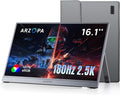 ARZOPA 16.1'' 180Hz 2.5K Portable Monitor, 2560x1440 QHD 107% sRGB Kickstand Portable Gaming Monitor with HDR, Ultra Slim, Eye Care, External Second Screen for Laptop, PC, PS5, Mac, Xbox-Z3FC