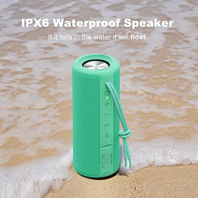 MIATONE Boombox Portable Bluetooth Speaker Gifts for Women Men - Green
