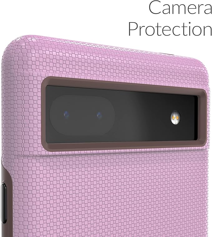Crave Dual Guard for Google Pixel 6a Case, Shockproof Protection Dual Layer Case for Google Pixel 6a - Lilac