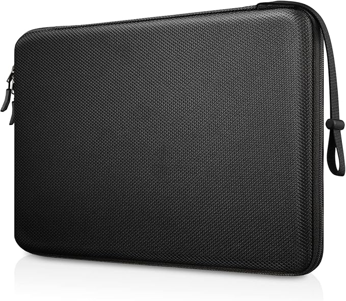 FINPAC Hard Laptop Sleeve Case for 11.6-inch Chromebook, Shockproof Computer Carrying Case Compatible with 11.6-inch Samsung Chromebook 4+/4/3/2, Acer/HP/Dell/ASUS/Surface Laptop 13", Pro 12", Black