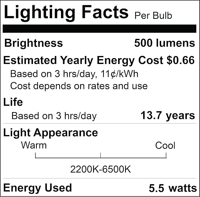 Bulbrite Solana A19 WiFi Connected LED Smart Light Bulb, 60 Watt Equivalent, Frost