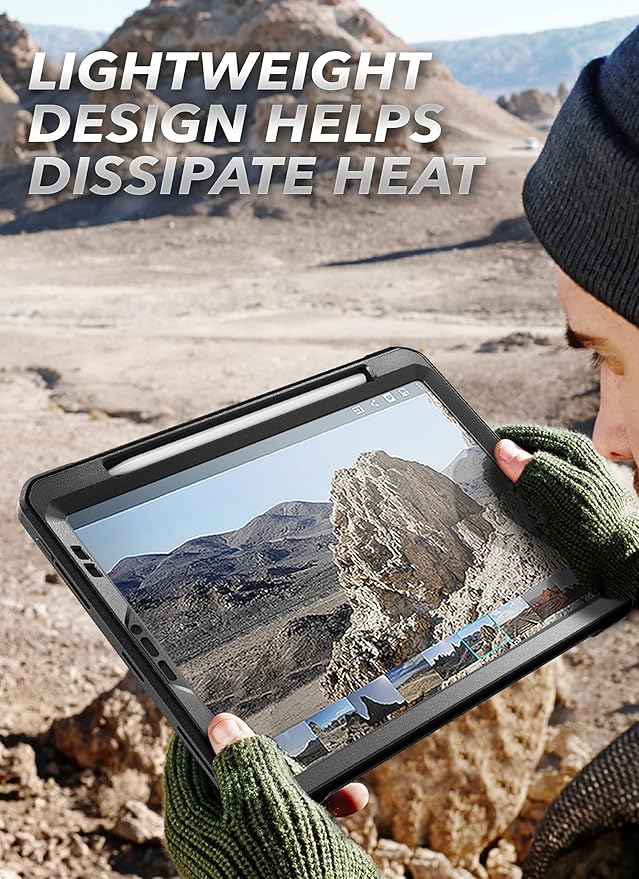 SUPCASE for iPad Pro 12.9 Inch Case 6th/5th/4th generation 2022/2021/2020 (Unicorn Beetle Pro), [Built-in Screen Protector & Stand & Pen Holder] Full-Body Rugged Cover for iPad Pro 12.9 Inch, Black