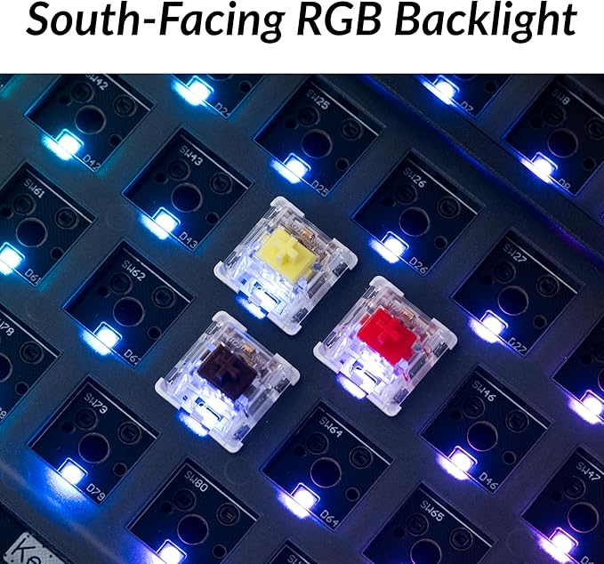 Keychron Q8 Pro QMK/VIA Programmable Custom Mechanical Keyboard, Wireless Bluetooth/Wired, 65% Alice Layout Ergonomic, Hot-Swappable, RGB Backlit Aluminum for Mac Windows Linux-Barebone Version