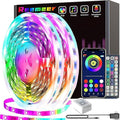 REEMEER 130ft Led Lights for Bedroom, APP Control Music Sync Color Changing Led Lights, Led Strip Lights with Remote for Room, Kitchen Party,Home Decoration