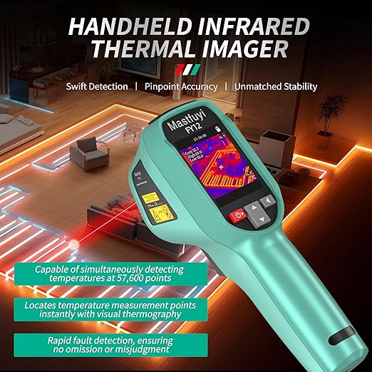 TR10 Thermal Imager,Super Resolution 240×240 Thermal Camera,25Hz Infrared Camera with Temperature Alarm,-4°F to 1022°F Handheld Infrared Imager,8-Hour Battery Life Infrared Camera,Green