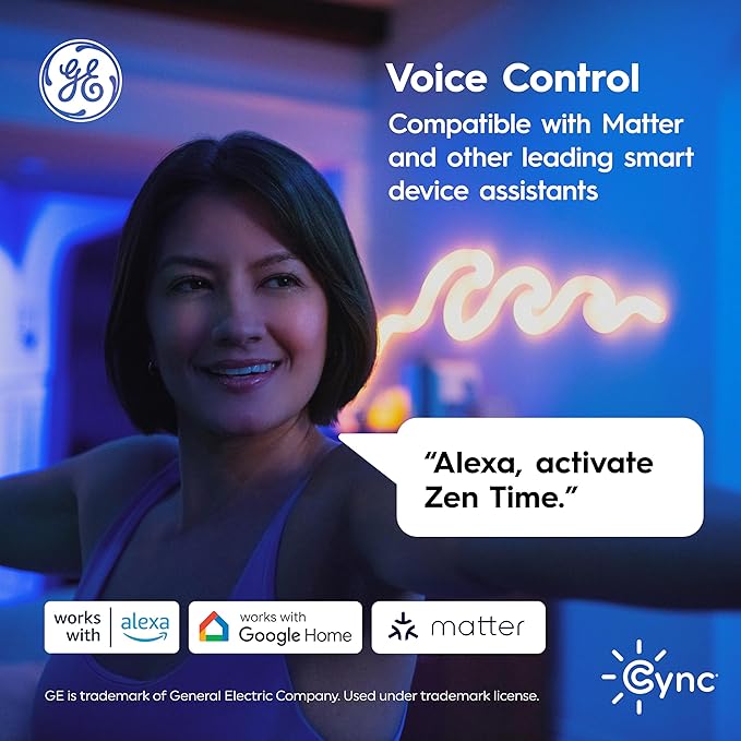 Cync Direct Connect A21 Smart LED Light Bulb, Color Changing Smart Lights, Matter Compatible, Compatible with Alexa and Google Home (4 Pack)