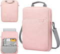 TiMOVO 9-11 Inch Tablet Sleeve Bag with Shoulder Strap for iPad 11-inch A16 2025, iPad 10th Gen. 10.9"/10.2", Galaxy Tab A9+/A11Plus 11", Pink