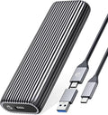 ORICO M.2 NVMe SSD Enclosure Aluminum Tool-Free Adapter, 10Gbps USB3.2 USB-C M2 Reader for M.2 PCIe NVMe M-Key 2230/2242/2260/2280 SSD, Thunderbolt 3 Compatible, External Case Support UASP Trim-AM2G2