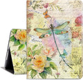 Vimorco Slim Case for iPad 5th/6th Generation 9.7 inch 2017/2018, for iPad Air 1/2 Case, Shockproof PU Leather Adjustable Stand Cover for iPad 5/6 Gen, Dragonfly