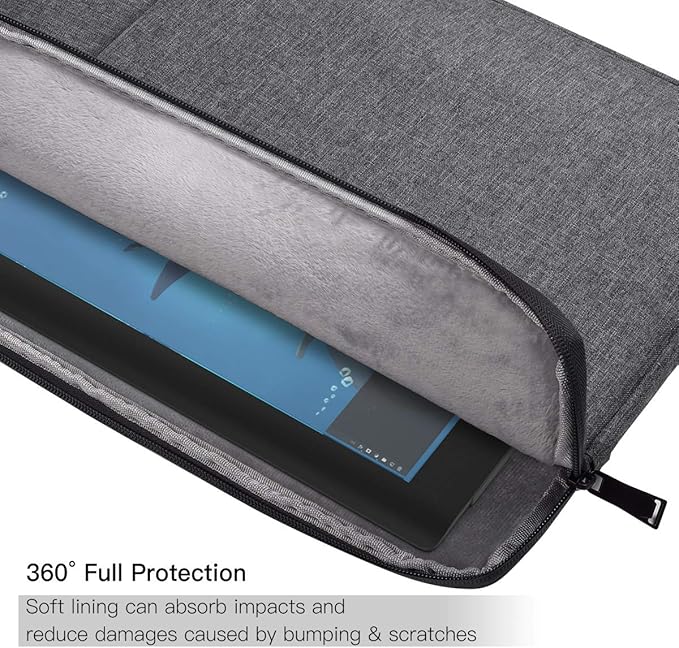 Drawing Tablet Sleeve Bag for XP-Pen Deco 01 V3, UGEE M708, Wacom Intuos Pro Medium PTH660/ Wacom One Case, Space Grey
