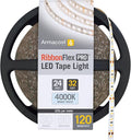 Armacost Lighting RibbonFlex Pro 24V White LED Strip Lights 120 LED/m, 4000K, 32.8 ft 156250