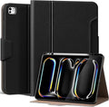 for iPad Pro 13 inch Case (M4) 2024 Release, Premium Leather Folio Cover with Auto Wake/Sleep, Apple Pencil Holder, Multi-Angle Stand & Secure Buckle Closure - Black
