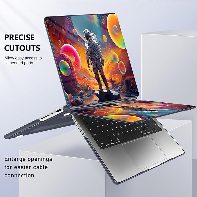 May Chen for 2026 MacBook Pro 14-inch M5 M4 M3 M2 M1 Pro/Max Chip, Release 2026 2025-2021, Model A3427 A3426 A3434 A3112 A3401 A3185, Plastic Hard Shell with Keyboard Cover, Astronaut