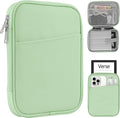 HoYiXi Universal Sleeve Bag for 6",6.8",7" Kindle Paperwhite/Colorsoft 2024-2012 Compatible with 6"-6.8" All-New Kindle/Kobo/Tolino/Sony,6" EReader with Anti-Drop Protective Cover,Green