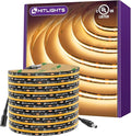 HitLights COB LED Strip Lights Warm White 2700K, 16.4ft Premium 12V Tape Light High Density, 2400 LEDs, 305+ LM/FT, CRI 90+, IP30, Lighting for Kitchen, Cabinets, UL Listed (Power Source Not Included)