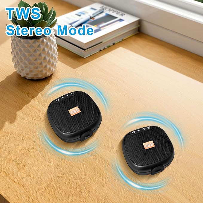 Portable Bluetooth Speaker for Bike, Mini Outdoor Travel Speakers, Wireless Traveling Bicycle Speakers, Integrated Design Bicycle Speaker with Loud Sound for Riding, TWS