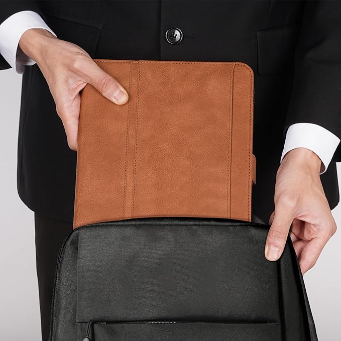 Handmade Case for iPad Air 13 Inch M4/M3/M2 (2026/2025/2024) with Pencil Holder Pocket,Magnetic Closure,Multi Angles Stand,Typing Angle,Folio Protective Cover,Auto Sleep/Wake,Brown